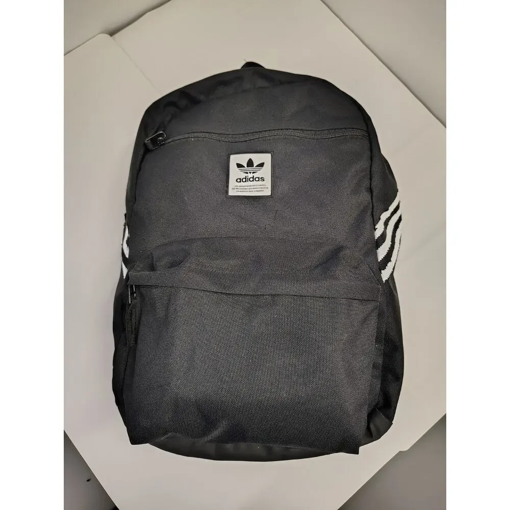 Adidas Originals National 3-Stripes Backpack EV8026 Black FLAWED